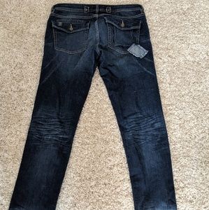 Inked and faded jeans